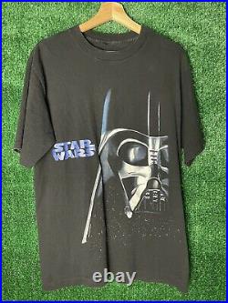 Vintage 90s 1995 Star Wars Darth Vader Changes T-Shirt Large Single Stitch