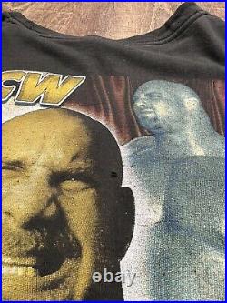 Vintage 90s Goldberg Wrestling Parking Lot Rap Tee L 22x28.5 WWF WWE