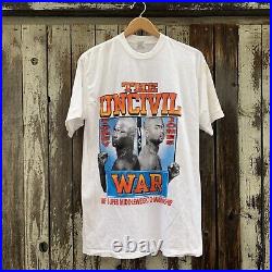 Vintage 90s James Toney VS Roy Jones The Uncivil War 1994 Boxing Rap Tee T-Shirt