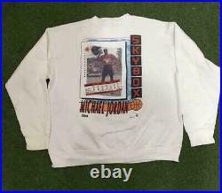 Vintage 90s Michael Jordan Salem Sweatshirt Size L Made In USA NBA Chicago Bulls