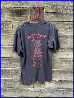 Vintage 90s Motorhead Concert Shirt Size Large Used Black Rare