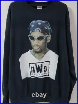 Vintage 90s NBA Dennis Rodman Long Sleeve T-shirt nwo wwe wwf Wrestling 1997 vtg
