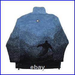 Vintage ADIDAS Snowboard 1/4 Zip 90s Blue Regular Fleece Jacket Mens L