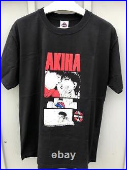 Vintage Anime Tee Akira Graphic Black Large T Shirt Boot
