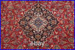 Vintage Ardakan Floral Hand-Knotted Large Area Rug Oriental Wool Carpet 10'x13
