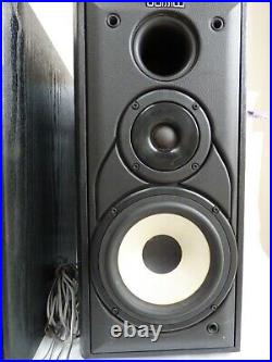 Vintage Black MISSION 701 Speakers Wood 2 Way 100W 8 Ohm Floor Standing Large