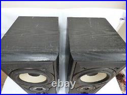 Vintage Black MISSION 701 Speakers Wood 2 Way 100W 8 Ohm Floor Standing Large