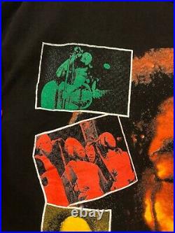 Vintage Bob Marley T Shirt 90s Rap Tee Double Sided Bootleg Single Stitch