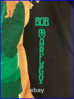 Vintage Bob Marley T Shirt 90s Rap Tee Double Sided Bootleg Single Stitch