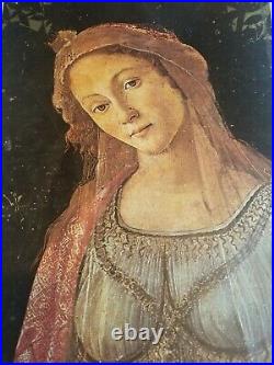 Vintage Botticelli la primavera printed In ITALY large Copy