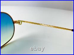 Vintage CARTIER TANK sunglasses 22K gold plated 62/14 LARGE Vendome Tank Santos