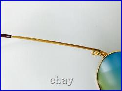 Vintage CARTIER TANK sunglasses 22K gold plated 62/14 LARGE Vendome Tank Santos