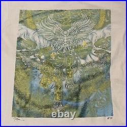 Vintage Celtic Demonic Devil Abstract Art T-Shirt 90s Large Single Stitch USA