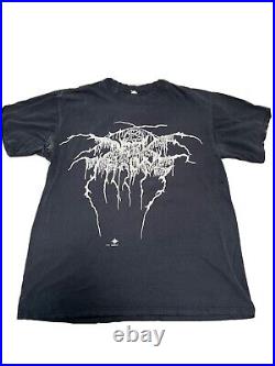 Vintage Darkthrone t shirt True Norwegian Black Metal Peaceville 1998 Large