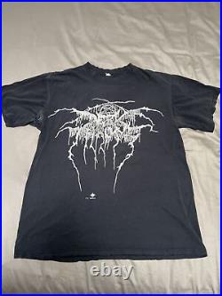 Vintage Darkthrone t shirt True Norwegian Black Metal Peaceville 1998 Large