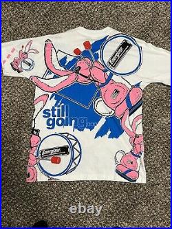 Vintage Energizer Bunny T Shirt All Over Print 1993 OSFM Single Stitch