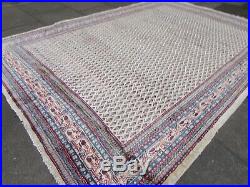 Vintage Hand Made Traditional Oriental Wool Cream White Large Carpet 315x220cm
