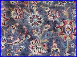 Vintage Hand Made Traditional Oriental Wool Faded Blue Large Carpet 378x295cm