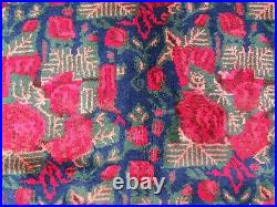 Vintage Hand Made Traditional Rug Oriental Rug Wool Blue Large Carpet 293x192cm