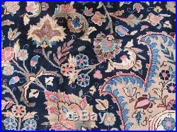 Vintage Hand Made Traditional Rugs Oriental Wool Blue Large Carpet 378x295cm