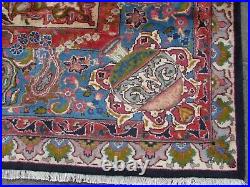 Vintage Hand Made Traditional Rugs Oriental Wool Blue Large Carpet 397x297cm