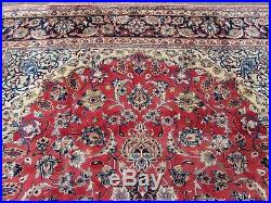 Vintage Hand Made Traditional Rugs Oriental Wool Red Blue Large Carpet 371x290cm