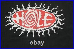 Vintage Hole Shirt 90s Band Tee Large fits M Medium Black T-Shirt