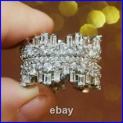 Vintage Jewellery Gold Band Ring White Diamonds Antique Deco Jewelry large