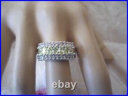 Vintage Jewellery Gold Ring Peridot White Sapphires Antique Deco Jewelry 12 Y