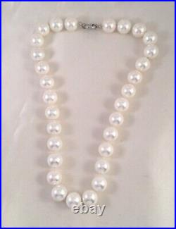 Vintage Jewellery Large White Pearl Bead Necklace Antique Deco Statement Jewelry