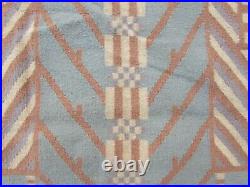 Vintage Kilim Traditional Hand Made Oriental Blue Wool Large Kilim 232x159cm