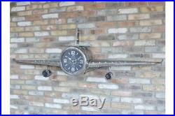 Vintage Large Aeroplane Clock Stunning Bedroom Feature huge 200cm Wing Span