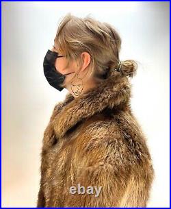 Vintage Large Beaver Fur Coat Dittrich Rich Furs Ranch Women Full Length