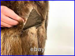 Vintage Large Beaver Fur Coat Dittrich Rich Furs Ranch Women Full Length