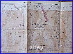 Vintage Large Sectional Aeronautical Chart Map Reno Nv Caution Area 1959