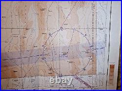 Vintage Large Sectional Aeronautical Chart Map Reno Nv Caution Area 1959