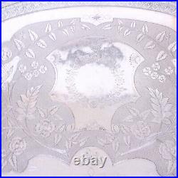 Vintage Large Silver-Plated English Serving Tray