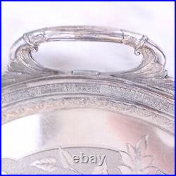 Vintage Large Silver-Plated English Serving Tray