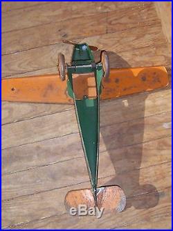 Vintage Large Steelcraft Army Scout Plane Antique Toys. Airplanes Great Decor