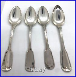Vintage Lot of 800 Silver Silverware 218 Grams 4 pieces German Large Spoons