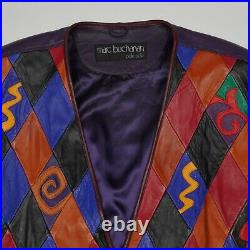 Vintage Marc Buchanan Pelle Pelle Leather Patchwork Jacket AUTHENTIC ORIGINAL