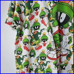 Vintage Marvin the Martian All Over Print T-shirt Space Jam Looney Tunes (Large)