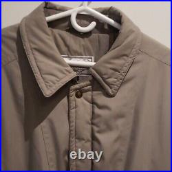Vintage North Country Eaton Winter Coat Men's Beige Taupe Size Large Milit