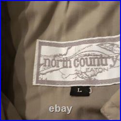 Vintage North Country Eaton Winter Coat Men's Beige Taupe Size Large Milit