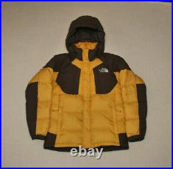 Vintage North Face Baltoro Windstopper Yellow Brown Puffer Jacket Rare Large