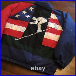 Vintage Polo Suicide Ski Puffer Jacket 1992 Original 92 Stadium Goose Down Large