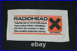 Vintage Radiohead Mutagenic Large Sweatshirt Black AUTHENTIC RARE