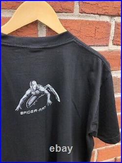 Vintage Rare Spiderman Movie Promo T Shirt Size Large Tobey Maguire 2002