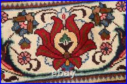 Vintage Red/ Ivory Hand-knotted Tebriz 10x13 Area Rug Traditional Large Carpet