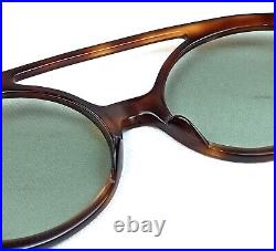 Vintage Round 1950's Sunglasses France Made Ultra Rare Unique Frame Oversize Nos